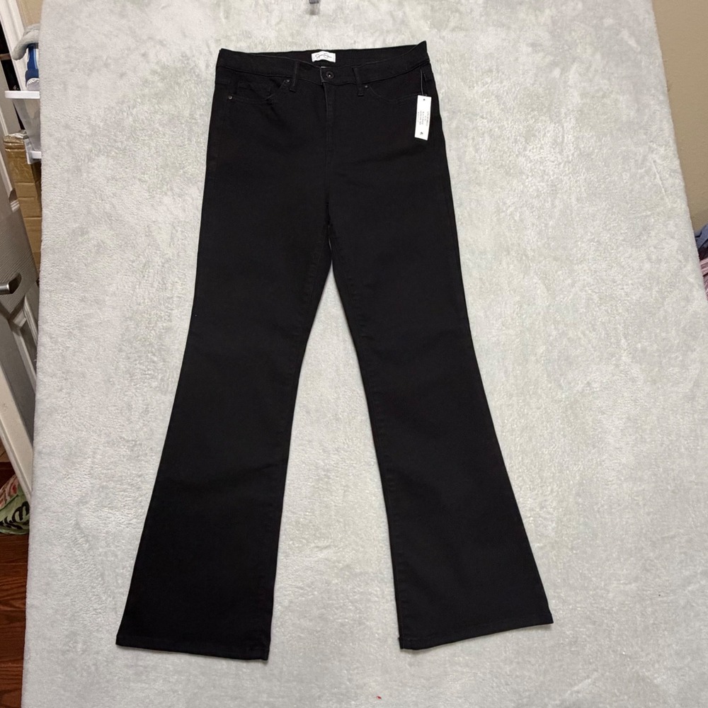 Jessica Simpson Boot Cut Jeans Womens 10/30 Black Rinse High Rise Stretch Denim - Picture 2 of 11